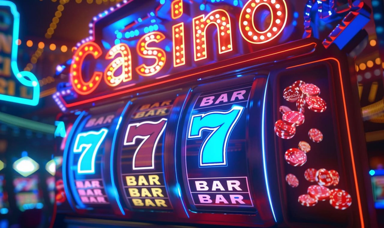 Casino game interface showing slots and table games on mobile